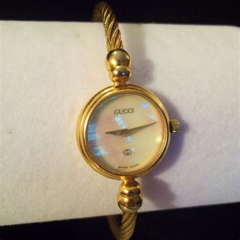 gucci mother of pearl watch vintage|gucci vintage watch price.